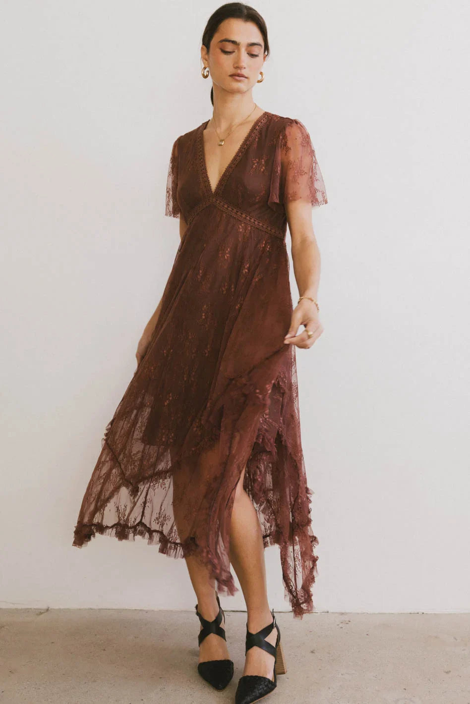 Francine Embroidered Mesh Dress - FINAL SALE