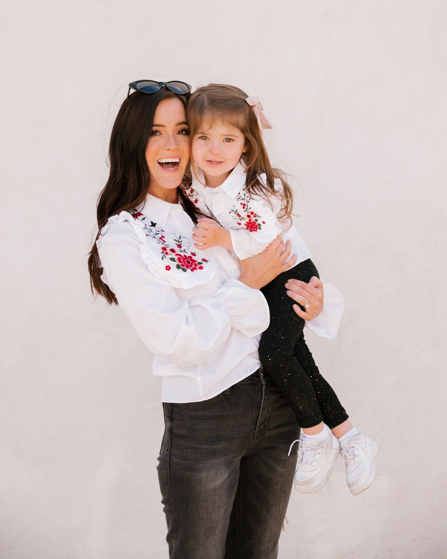 Carnation Cotton Embroidered Poplin Shirt
