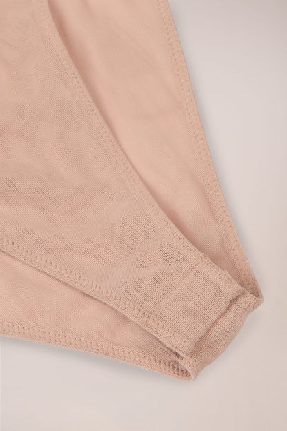 Strapless Bodysuit in Warm Peach