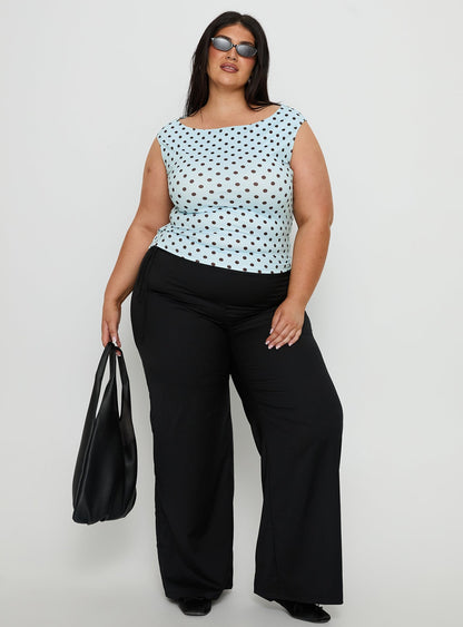 Cheirosa Off Shoulder Top Blue / Brown Curve