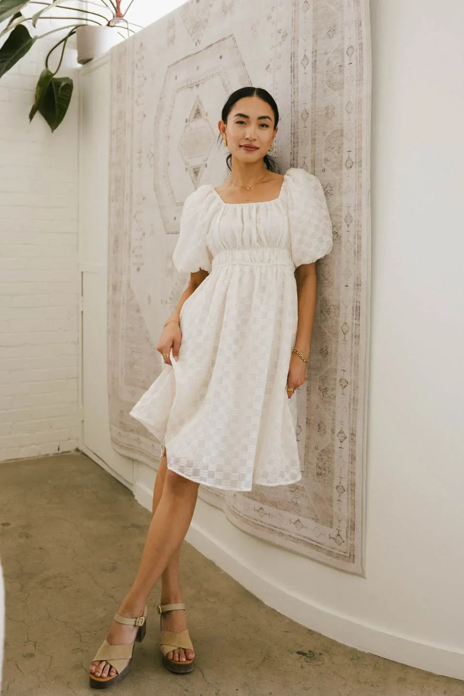 Easton Textured Midi Dress - FINAL SALE