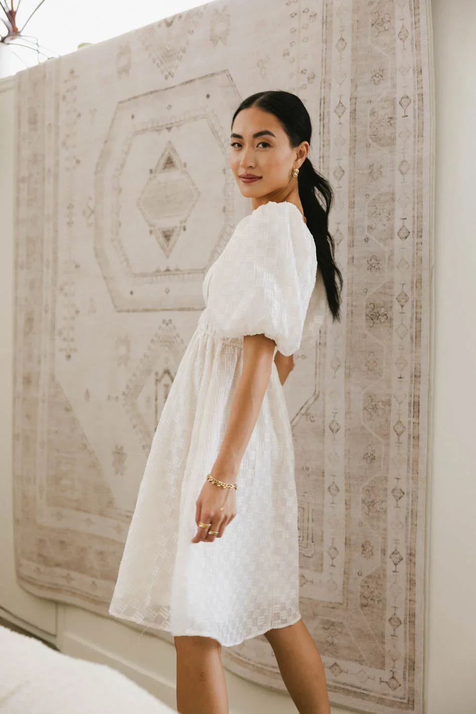 Easton Textured Midi Dress - FINAL SALE