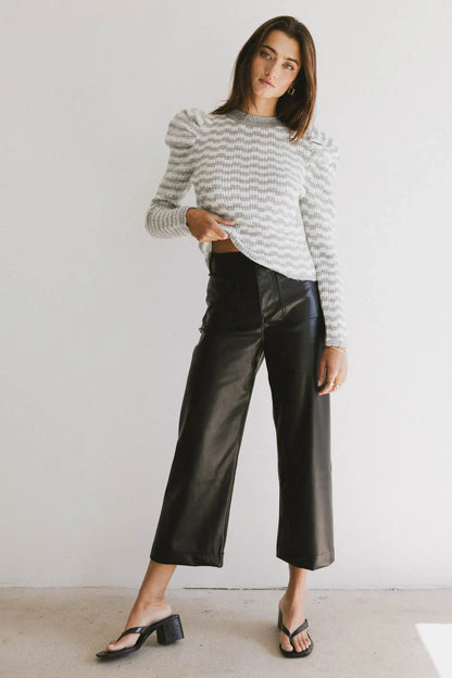 Dustin Knit Sweater in Grey - FINAL SALE