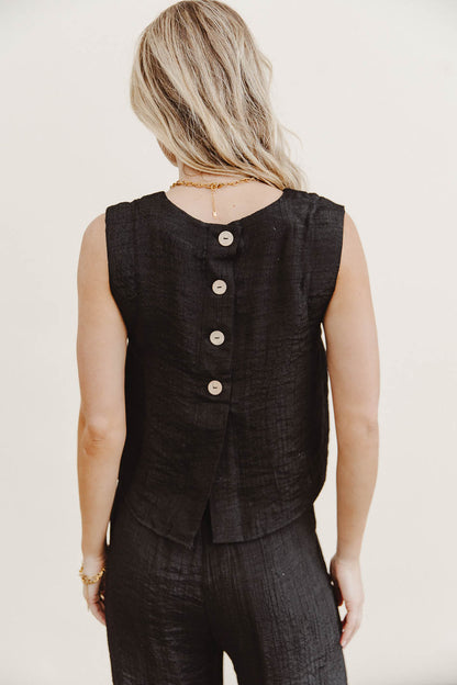 Debbie Tank Top in Black - FINAL SALE