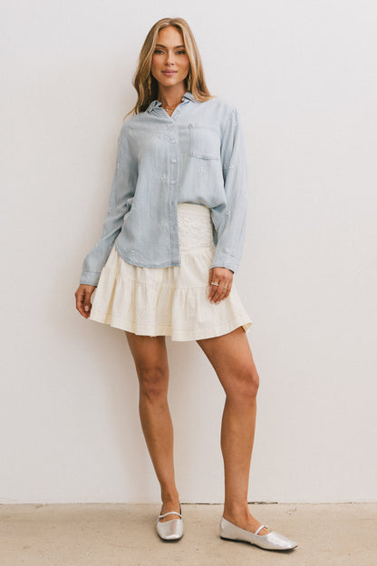 Cody Embroidered Button Up - FINAL SALE