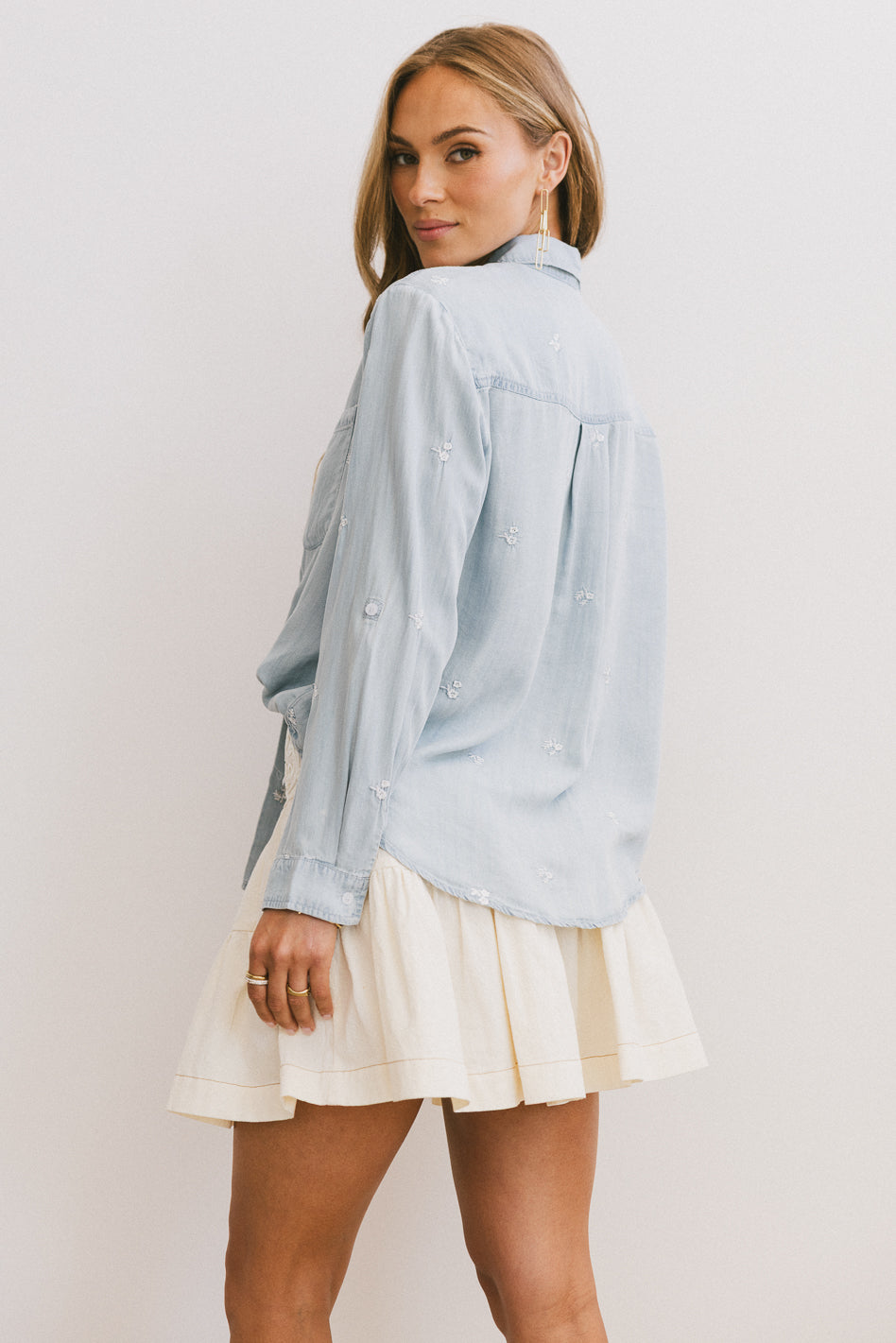 Cody Embroidered Button Up - FINAL SALE