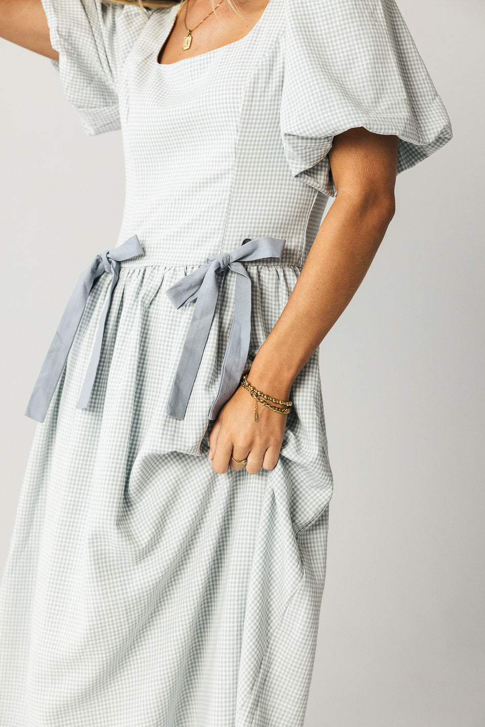 Elyse Gingham Maxi Dress - FINAL SALE