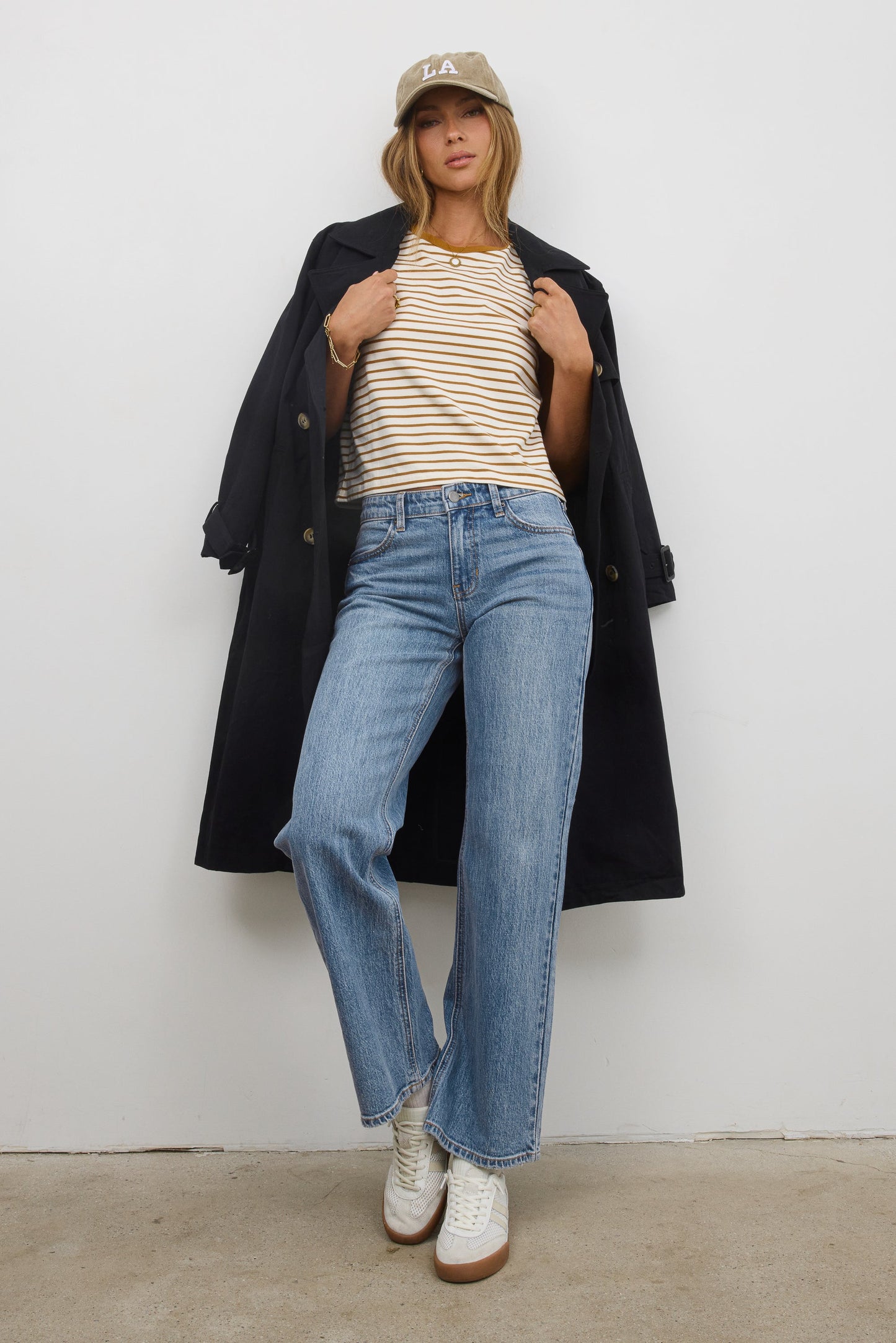 Annie Striped T-Shirt in Cognac - FINAL SALE