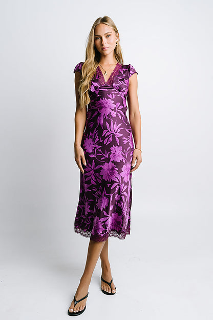 Cashe Lace Trim Maxi Dress - FINAL SALE