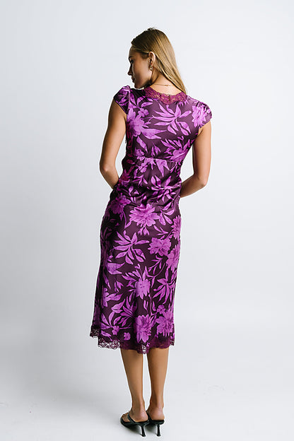 Cashe Lace Trim Maxi Dress - FINAL SALE