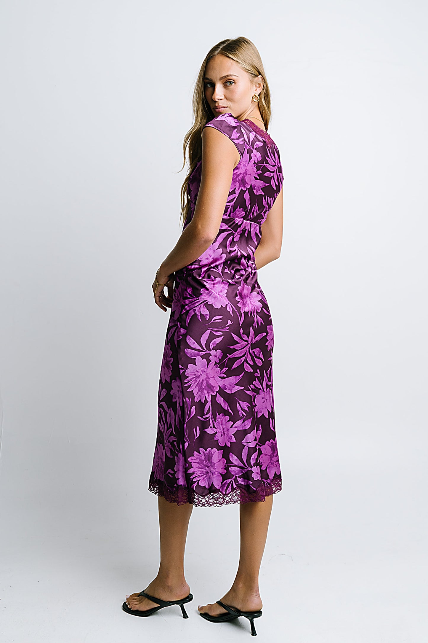 Cashe Lace Trim Maxi Dress - FINAL SALE