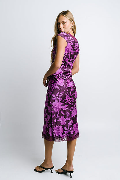 Cashe Lace Trim Maxi Dress - FINAL SALE