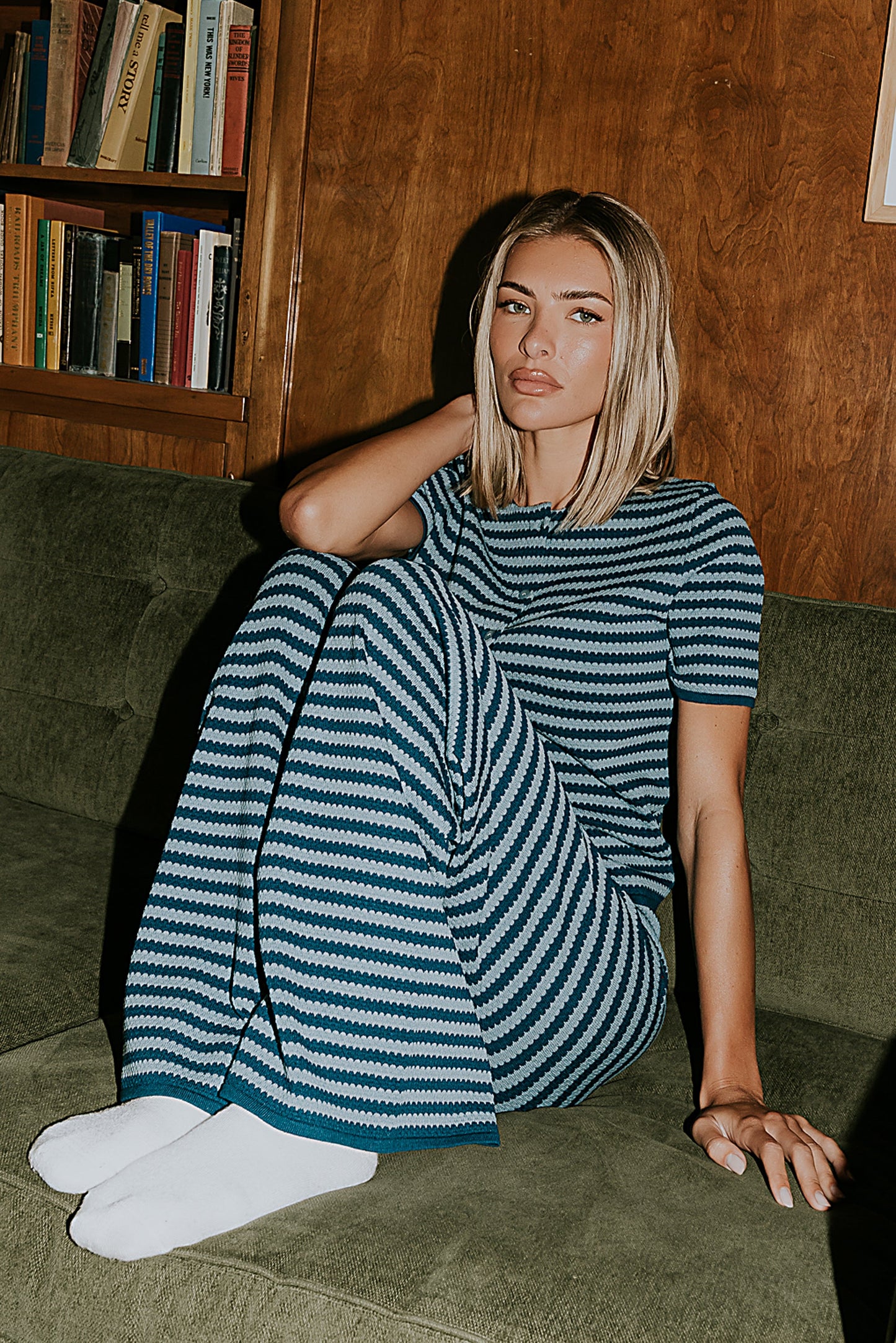 Ireland Striped Top in Blue - FINAL SALE