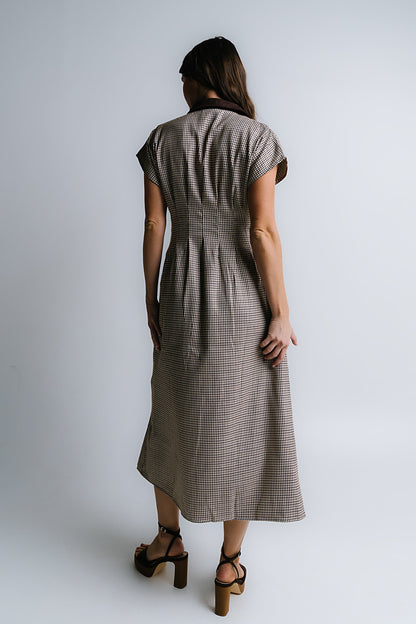 Andie Houndstooth Maxi Dress - FINAL SALE