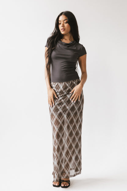Cecily Plaid Midi Skirt - FINAL SALE