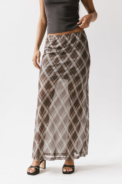 Cecily Plaid Midi Skirt - FINAL SALE