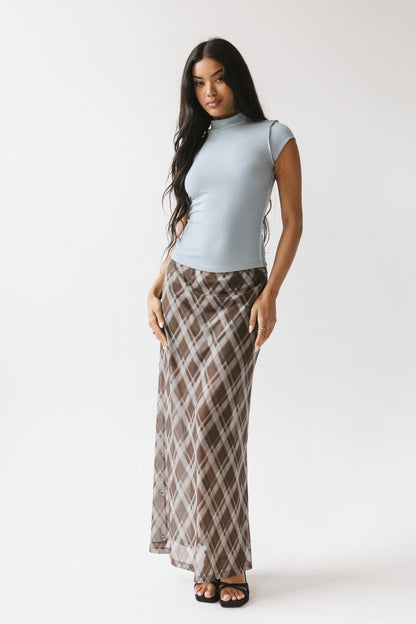 Cecily Plaid Midi Skirt - FINAL SALE