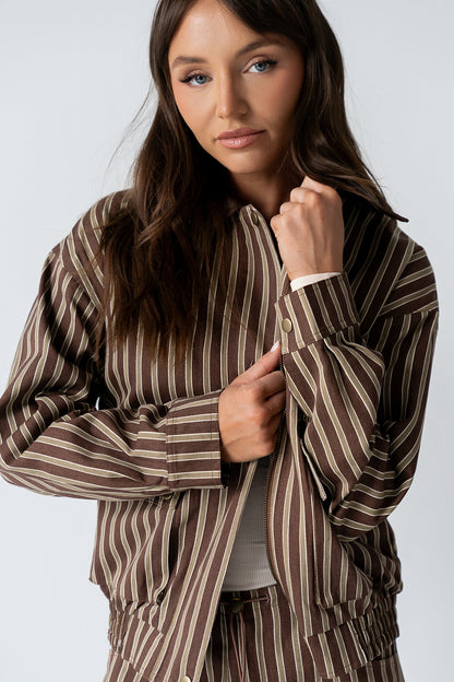 Carla Striped Utility Jacket - FINAL SALE