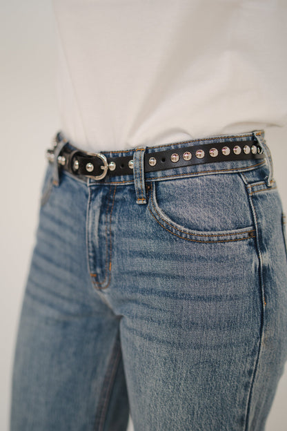 Alesha Studded Belt in Black