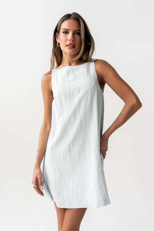 Aria Mini Dress in Blue