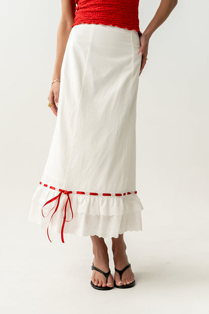 Harlow Embroidered Maxi Skirt