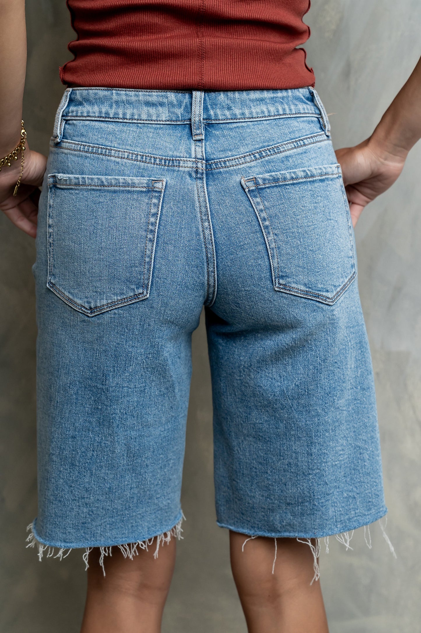 Azure Bermuda Denim Shorts