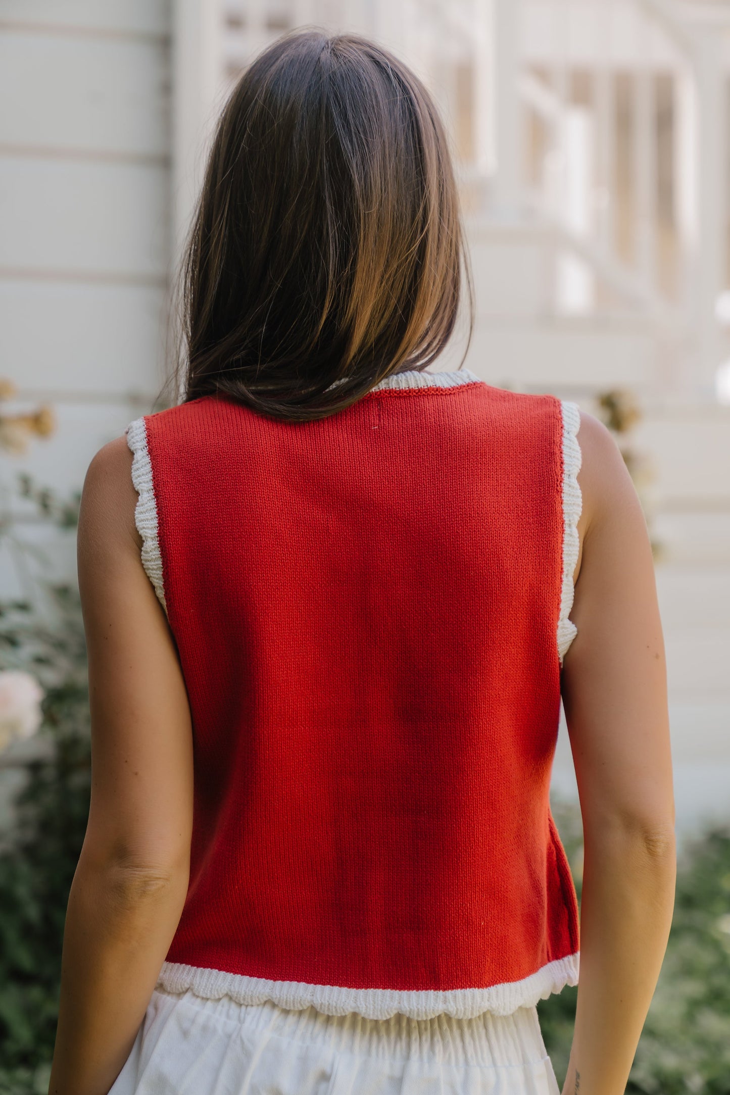 Hollie Scalloped Sweater Tank