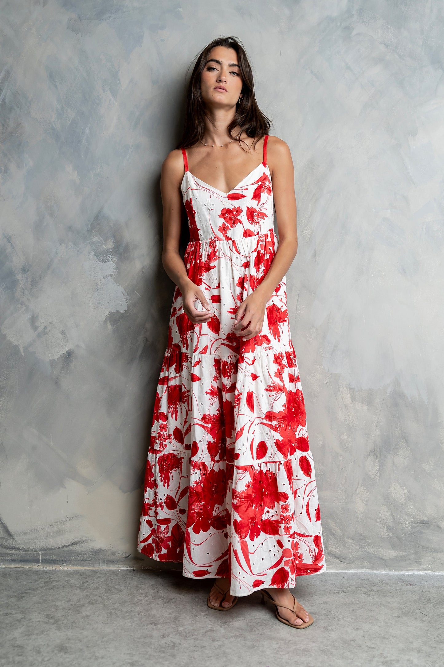Annika Embroidered Maxi Dress