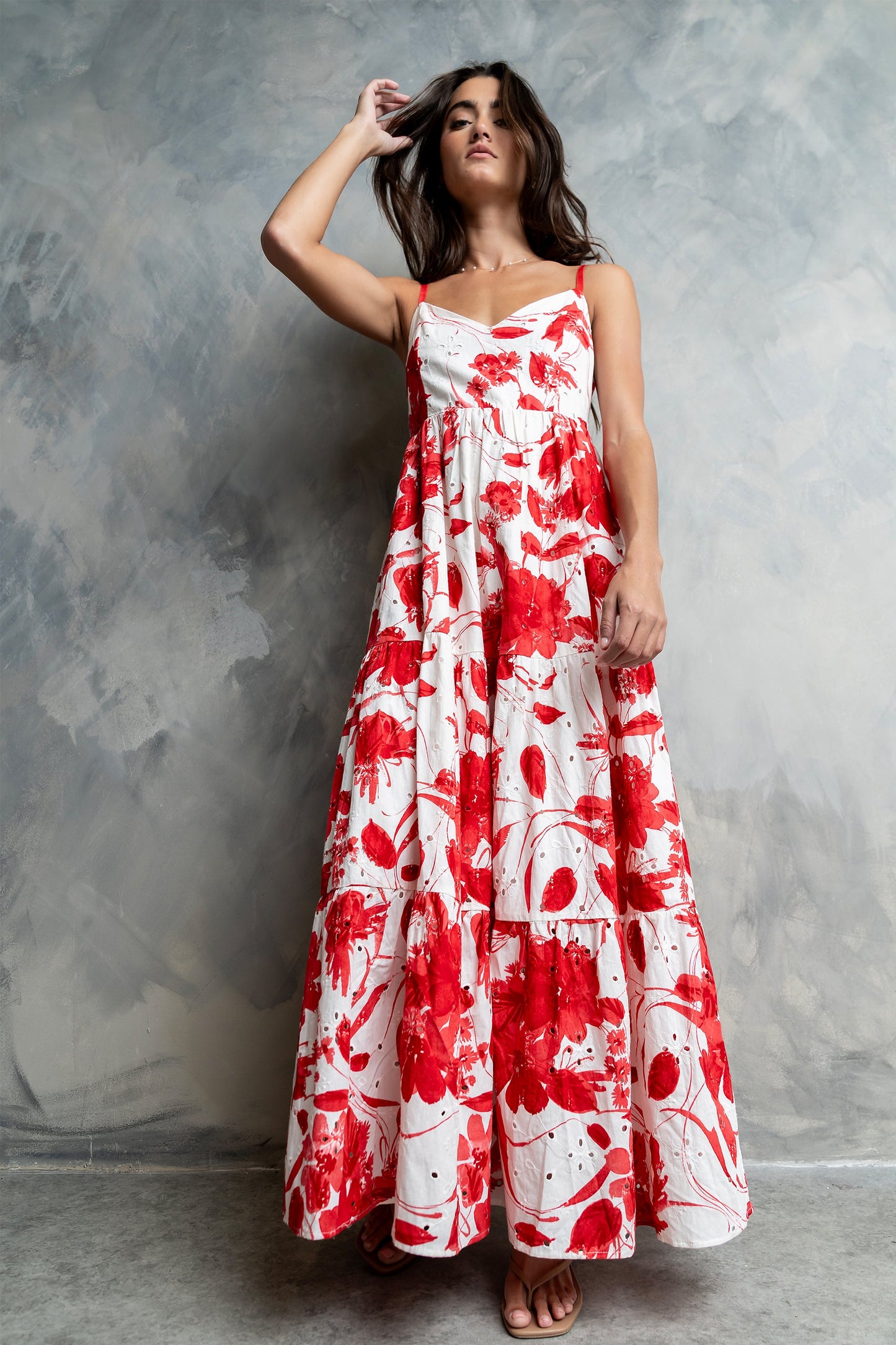 Annika Embroidered Maxi Dress