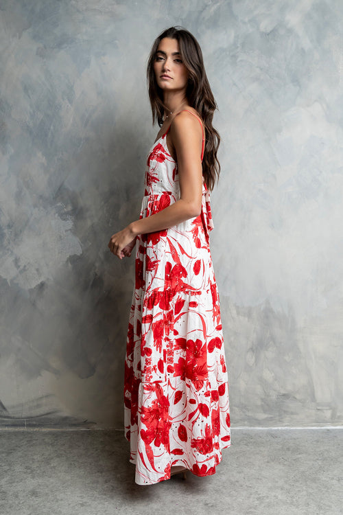 Annika Embroidered Maxi Dress