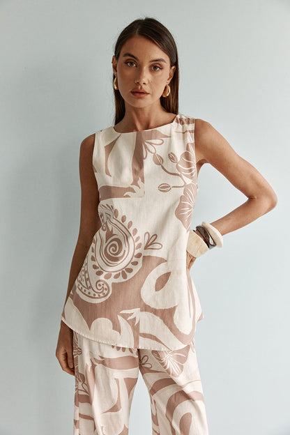 Emani Top - Paisley Sunset