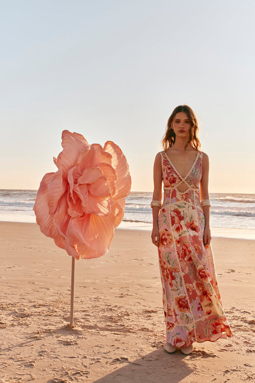SAMPLE-Evia Dress - Desert Rose