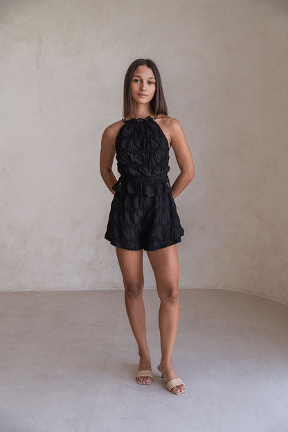 SAMPLE-Adira Playsuit - Black