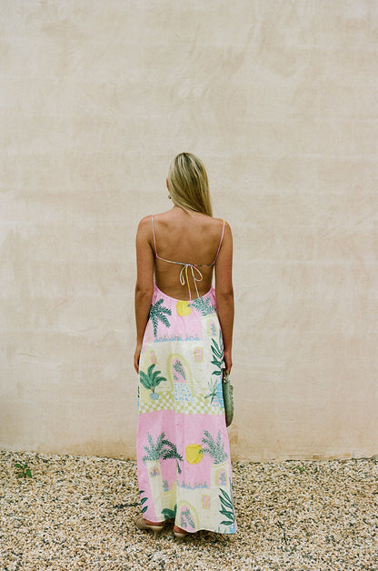 SAMPLE-Catie Dress - Vista Pink