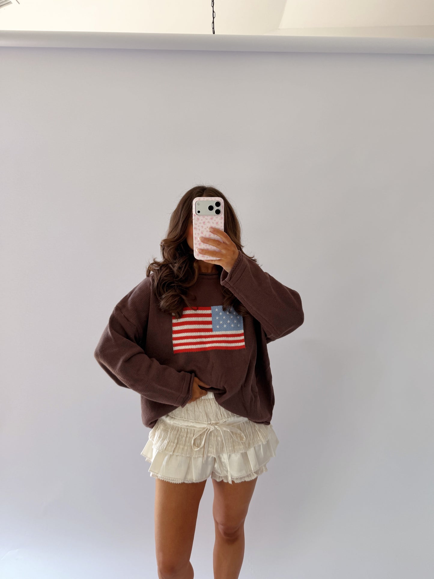 Hamptons Heritage Cocoa Flag Sweater