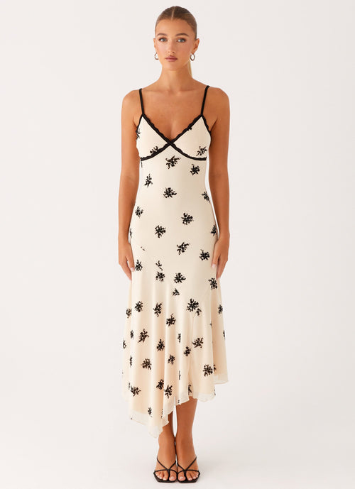 Amelia Midi Dress - Nude