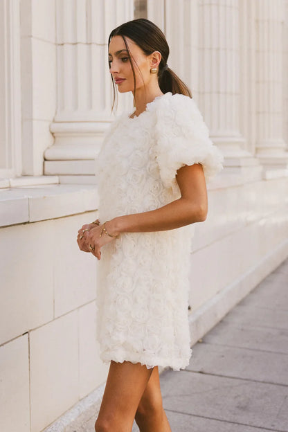Andria Rosette Mini Dress - FINAL SALE