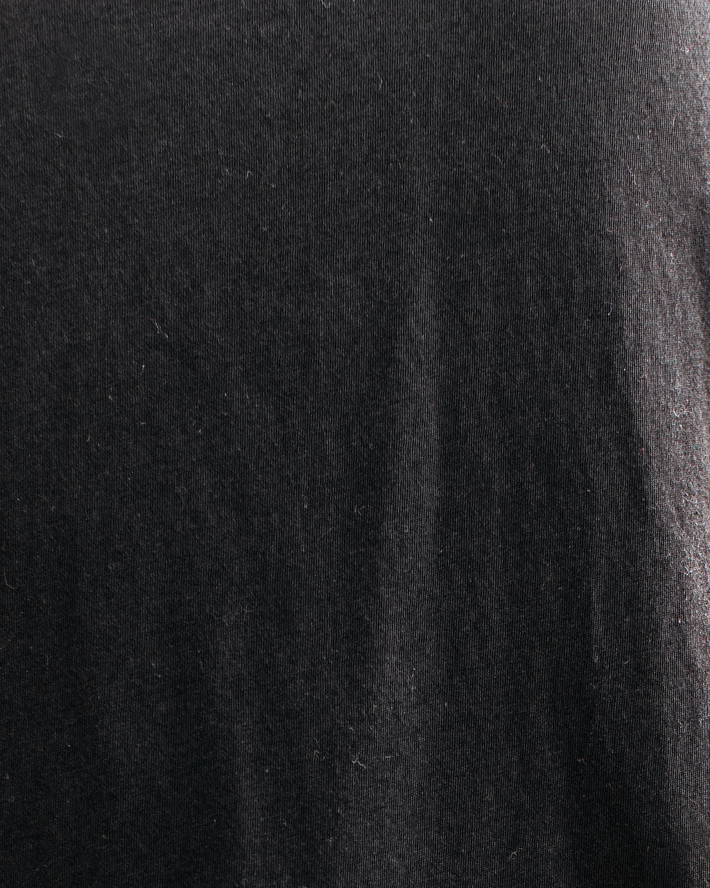 Chaz Cotton Crewneck Tee - Black
