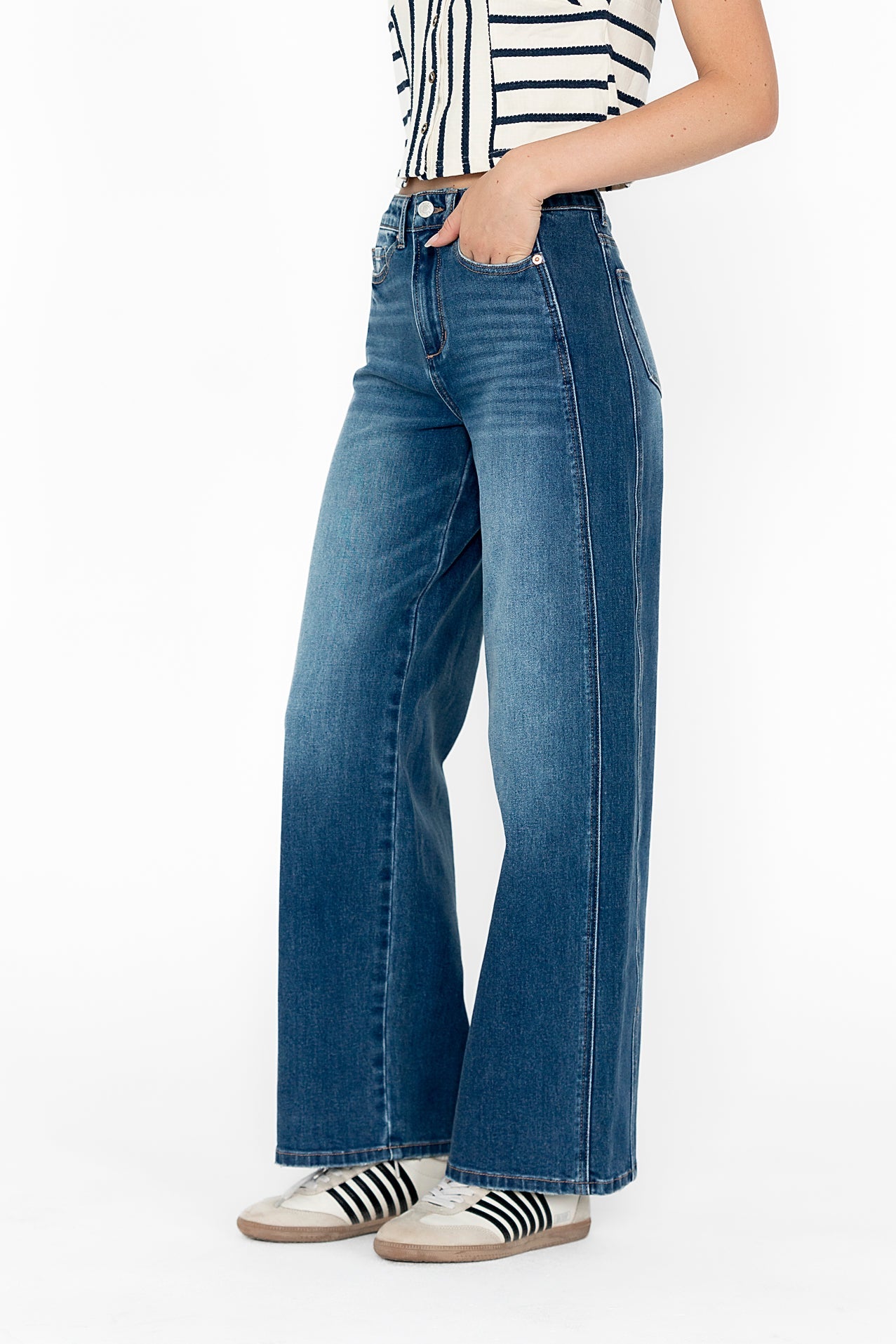 Eden Baggy Jeans in Dark Wash - FINAL SALE