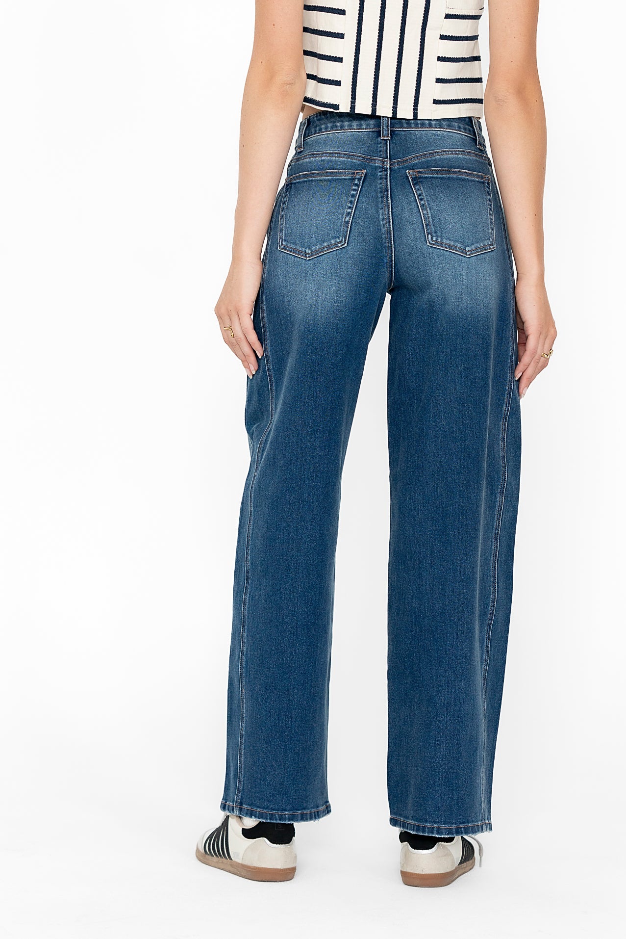 Eden Baggy Jeans in Dark Wash - FINAL SALE