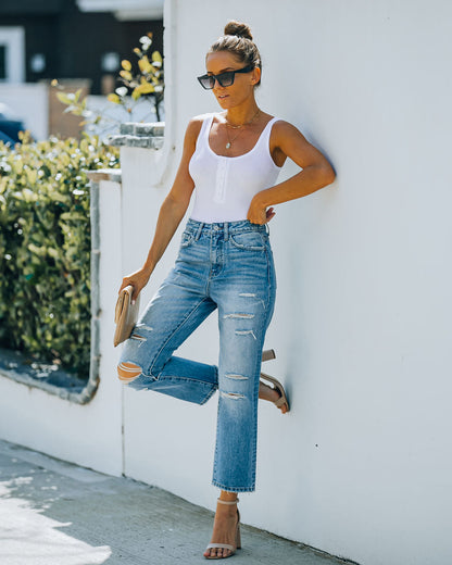 Beverly High Rise Distressed Denim - SALE