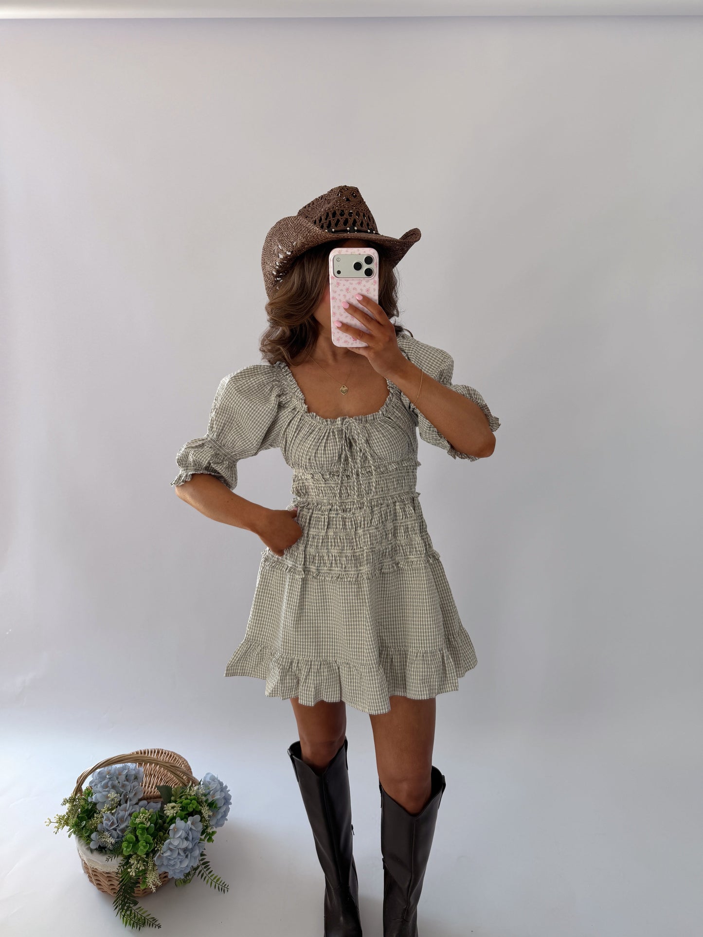 Bay Breeze Gingham Mini Dress RESTOCK