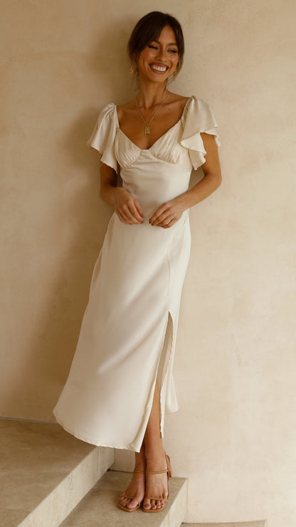 Louisa Midi Dress - Ivory