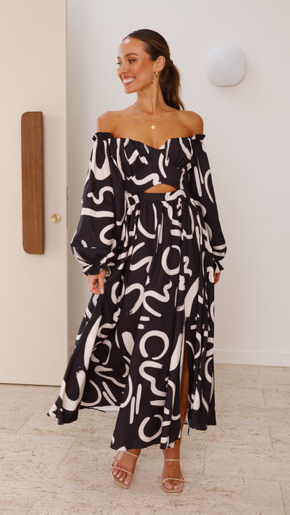 Freya Maxi Dress - Black