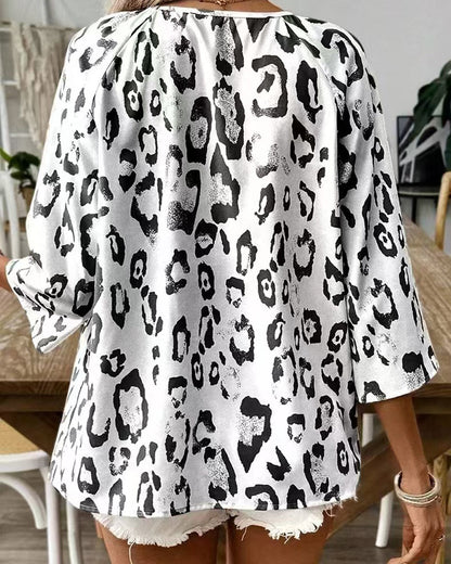 Dust Bowl Printed Sheer Blouse
