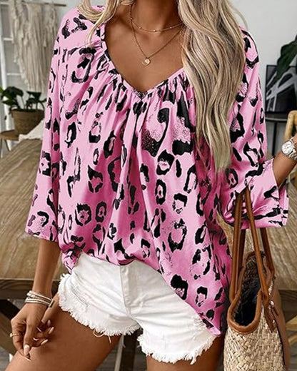 Dust Bowl Printed Sheer Blouse