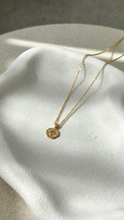 September Birthstone Necklace - Sapphire