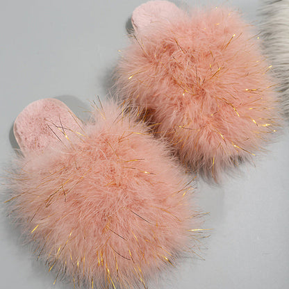 Comfy Candy Color Fuzzy Slippers