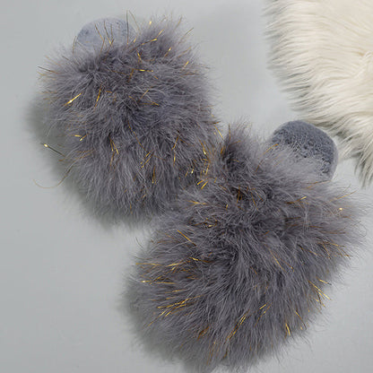 Comfy Candy Color Fuzzy Slippers