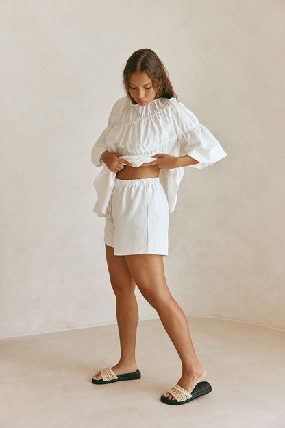 Akel Shorts - White